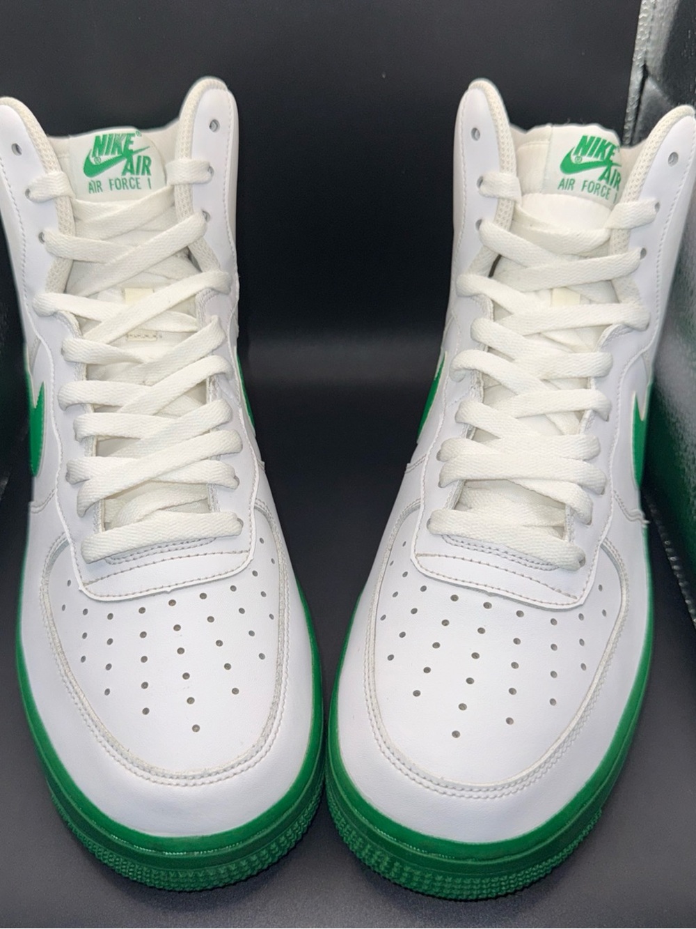 Size 9.5 - Nike Air Force 1 '07 High Lucky Green, CK7794-100, Clean, No Box